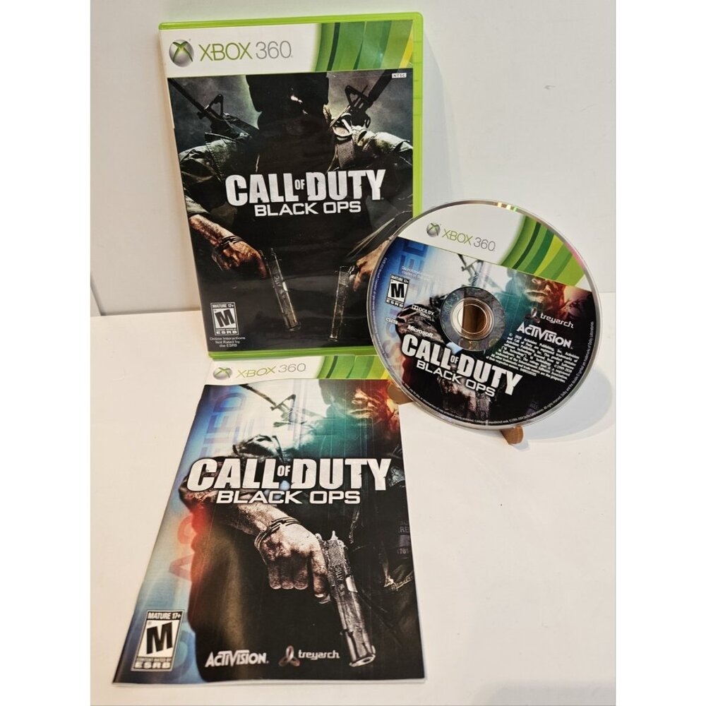 Call of Duty: Black Ops (Xbox 360, 2010) Complete With Manual, Good Condition